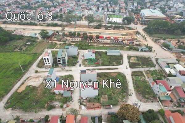 Bán đất đấu giá X1 Nguyên Khê Đông Anh , view kênh Đào và QL3