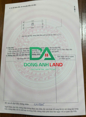 Bán 75m đất đấu giá X2 xóm Ngõ Nguyên Khê Đông Anh - Chính chủ gửi bán