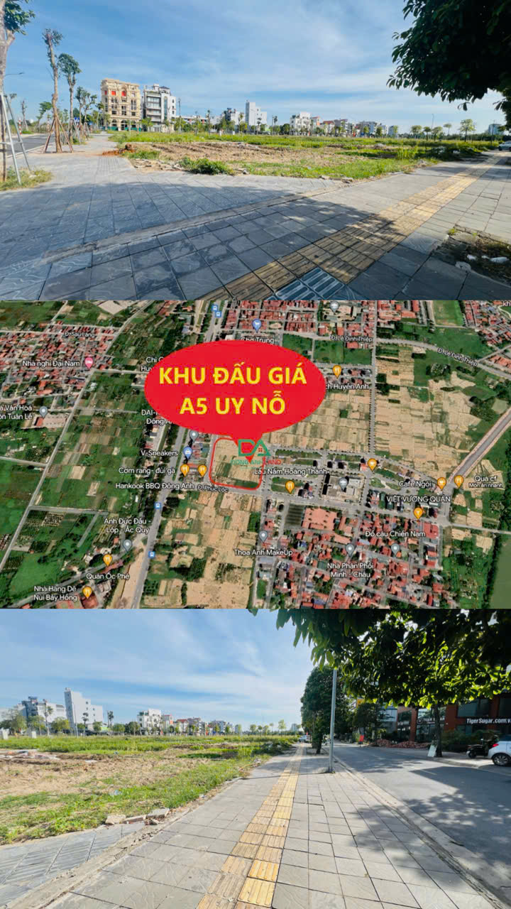 Khu đất đấu giá A5 Uy Nỗ Đông Anh - Đấu giá vườn Đào 5* bậc nhất 