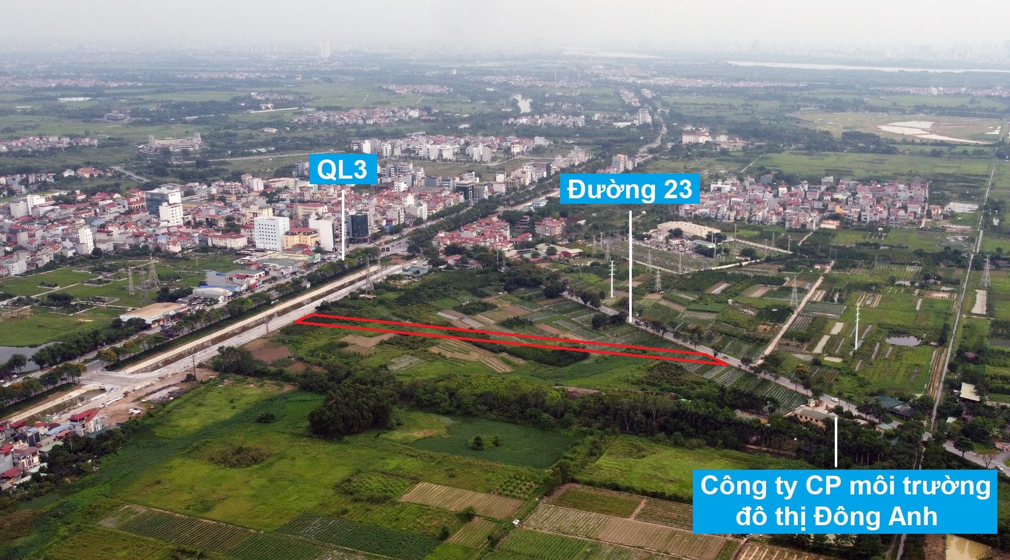 Đường sẽ mở theo quy hoạch ở xã Tiên Dương, Đông Anh, Hà Nội (phần 7)