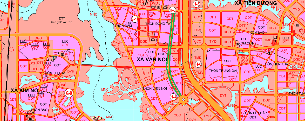 Đường có thể mở theo quy hoạch ở xã Vân Nội, huyện Đông Anh (phần 1)