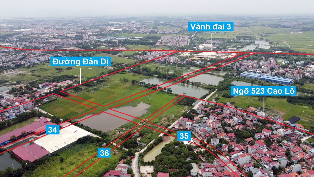 Đường sẽ mở theo quy hoạch ở xã Uy Nỗ, Đông Anh, Hà Nội (phần 12)