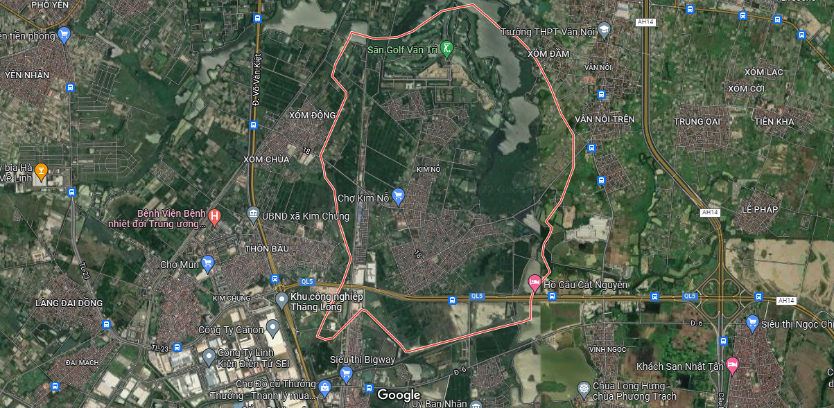 Ba đường mở theo quy hoạch xã Kim Nỗ Đông Anh Hà Nội