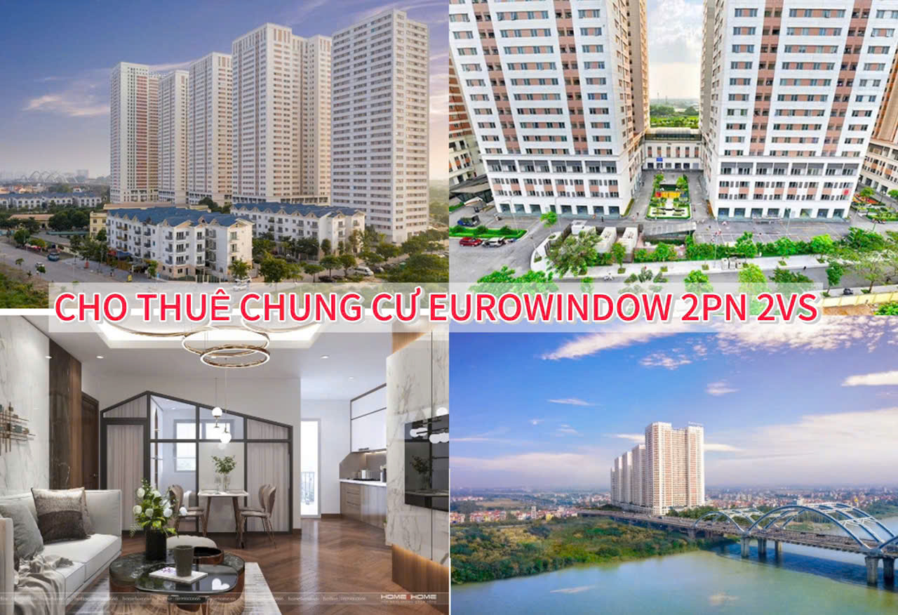 Cho thuê chung cư Eurowindow Đông Anh 2PN 2VS