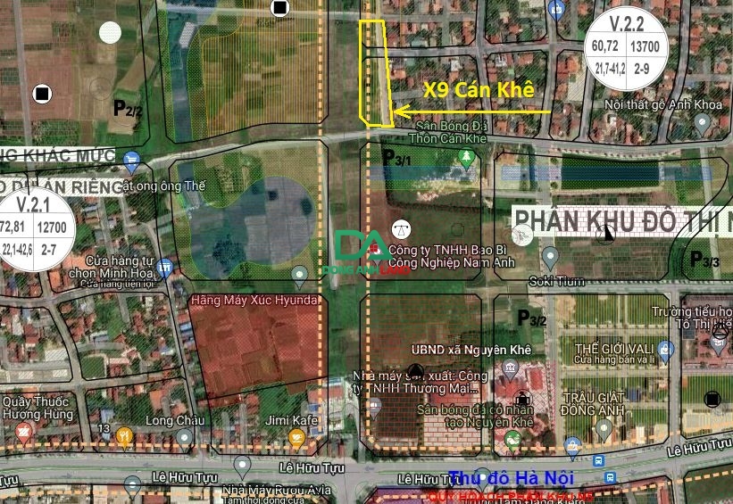 Thông báo đấu giá đất Đông Anh tháng 10 năm 2022