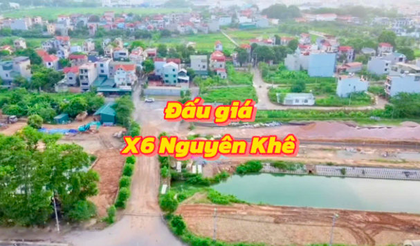 Sơ đồ vị trí khu đất đấu giá X6 Nguyên Khê Đông Anh, Hà Nội