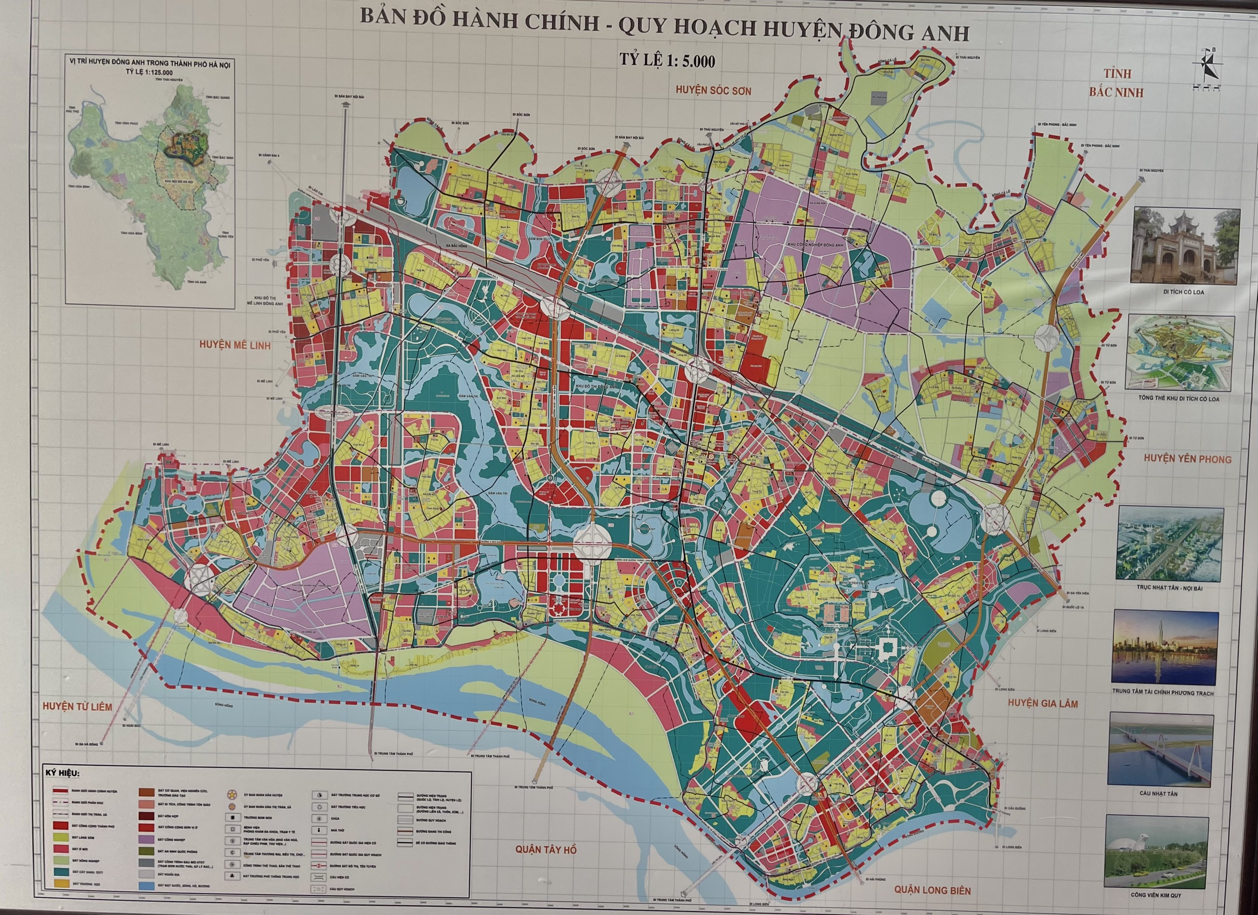 Bản đồ quy hoạch chi tiết mới nhất năm 2024 huyện Đông Anh