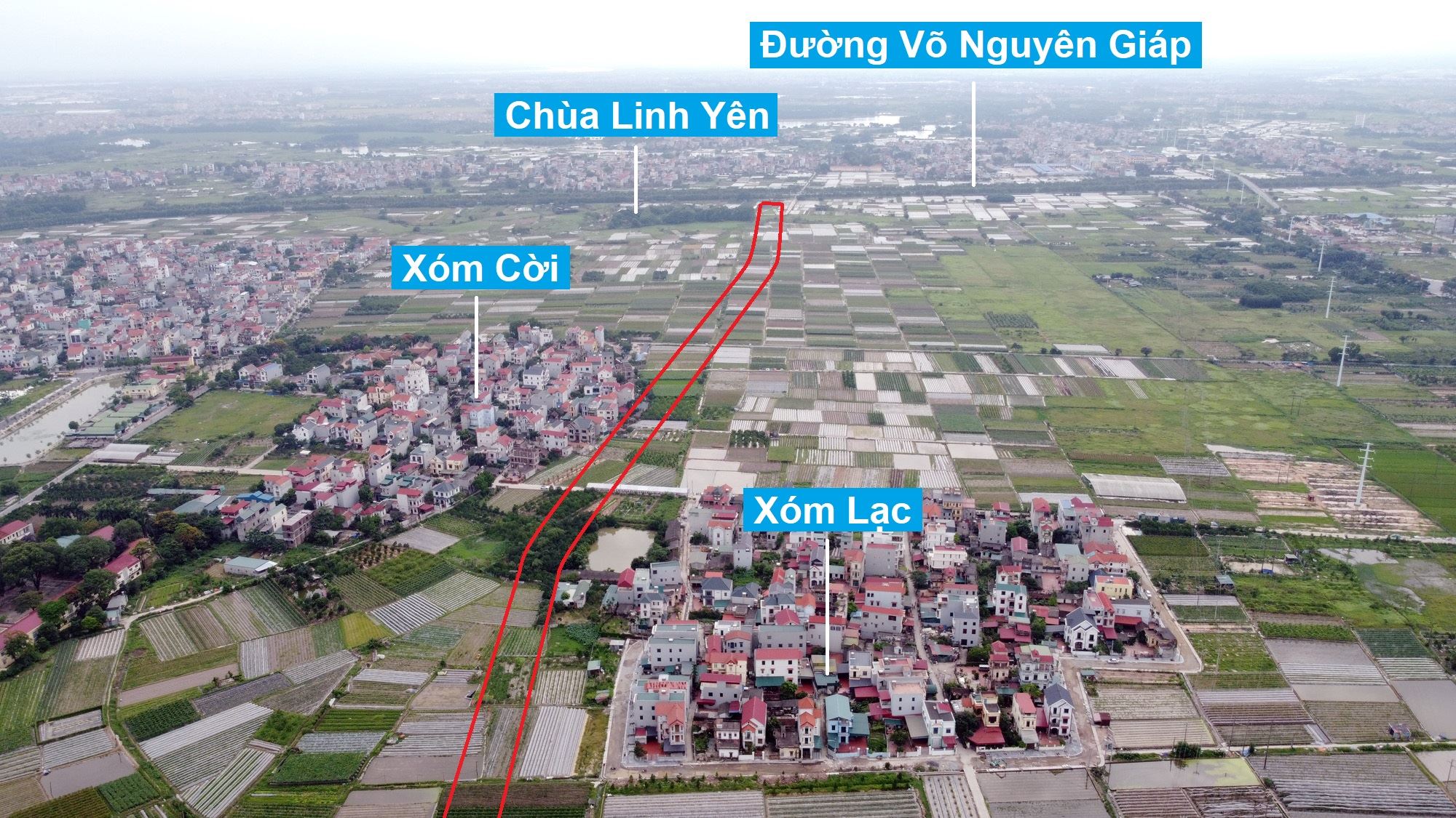 Đường sẽ mở theo quy hoạch ở xã Tiên Dương, Đông Anh, Hà Nội (phần 9)